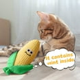 thumbnail image 5 of Catnip Plush Corn Pet Toy, Soft Squeaky Interactive Chew Toy, Funny Face Design For Indoor Cat Entertainment, 5 of 7