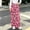 Hot Pink, variant on OGLCCG Girl's Leopard Print Pants Elastic Waist Wide Leg Cheetah Pants Lightweight Baggy Trousers Size 7-8