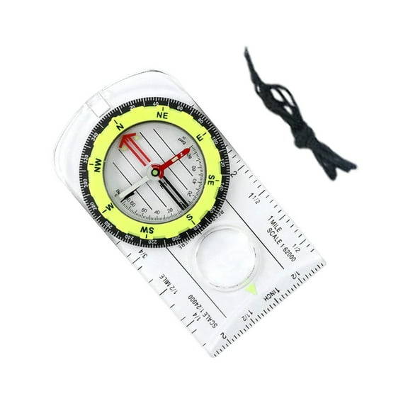 Yokua Survival Navigation Baseplate Map Compasses with Scale Orienteering Base Plate
