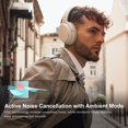 thumbnail image 4 of Edifier WH700NB Wireless Active Noise Cancellation Over-Ear Headphones, Bluetooth 5.3 Foldable Lightweight Headset, Dual Device Connection, 68-Hour Battery Life, for Travel, Home Office - Ivory, 4 of 5