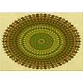 thumbnail image 1 of Ahgly Company Indoor Rectangle Patterned Dark Bronze Brown Area Rugs, 2' x 5', 1 of 6