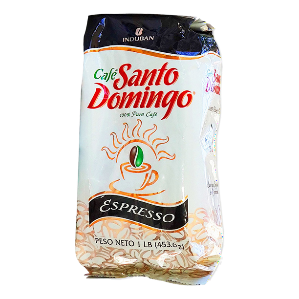 Cafe Santo Domingo Espresso Ground Coffee 1 lb bag