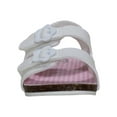 thumbnail image 4 of Wonder Nation Baby Girls Two Buckle Back-Strap Footbed Sandals, 4 of 6