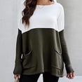 thumbnail image 1 of OUSITAID Autumn And Winter Explosion Models Loose Knit Long Sleeve Sweater Color Pocket Pullover, 1 of 6