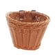 thumbnail image 5 of Cesta para manillar de bicicleta infantil, desmontable, tejida a mano, multiusos. Marrón, 5 of 9