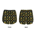 thumbnail image 5 of Lsque Pineapple Printed Women's Running Shorts with Liner Pockets,Elastic Quick Dry Workout Athletic Gym Yoga Shorts,Womens High Waist Shorts-XX-Large, 5 of 9