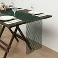 thumbnail image 5 of Efavormart Floral Lace Premium Table Top Runner For Weddings Birthday Party Decor Fit Rectangle and Round Table - Hunter Emerald Green, 5 of 11