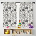 thumbnail image 5 of Blackout Kids Curtains,Dinosaurs Jurassic Text Pattern Childrens Insulated Curtains Set Of 2,Bedroom Essentials,Toddler Room Decor 42"x54", 5 of 5