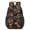 Basketball and Flame, variant on Basketball and Hoop Orange Pattern 17" School Backpacks for Teens,Waterproof Oxford Fabric,S-Shape Padded Straps for School,Travel,Hiking,Camping