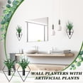 thumbnail image 6 of OldPAPA 10 in Diamond Hanging Planters with Artificial Aquatic Plants, Metal Vase, 2 Count, 6 of 6