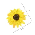 thumbnail image 5 of YSNOOWE 2Ud Clips Sujetadores Para Decorativos Con Girasol Artificial En Color Amarillo, 5 of 5