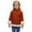 D443/Orange, variant on Afdoent Girls Sweaters Lined Knitted Sweater Warm Pullover Soft Cozy Kids Top Fall Winter Clothes 6-7 Years