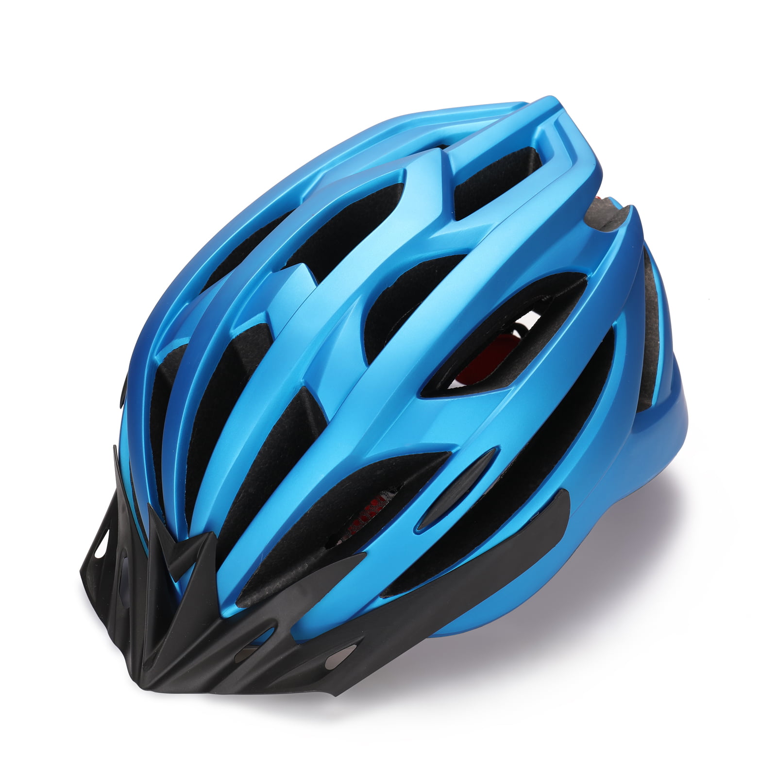 204g Bicycle Helmet Black Blue Mountain Bike Rear Taillight Ultralight 