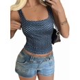 thumbnail image 2 of Women'S Crop Tank Tops Summer Polka Dots Y2K Going Out Basic Sleeveless Fashion Clothing S, 2 of 7