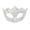 A002- White, variant on White Venetian Masquerade Mask 8 Inch Lace Half Face Cover, Masquerade Mask for Women Halloween Party Accessory Mardi Gras, 1 Pack