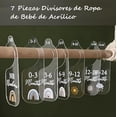 thumbnail image 3 of Organizadores de Clóset, Divisores de Ropa de Acrílico para Armario, Decoración, 3 of 4