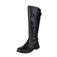 thumbnail image 2 of OKBOP Ladies Tall Boots Faux Leather Riding Buckle Knee-High Fall, 2 of 5
