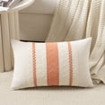 thumbnail image 2 of Fancy Homi Set of 2 Boho Coral Lumbar Decorative Throw Pillow Cover 12x20 inch for Couch Bed Sofa Chair, Modern Organic Farmhouse Home Decor, Soft Cotton Cute Accent Rectangle Cushion Case, 2 of 5