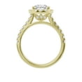 thumbnail image 6 of Unique Moments 2ct Lab Grown Halo Pear Shape Diamond Engagement Ring 14K Yellow Gold, 6 of 6