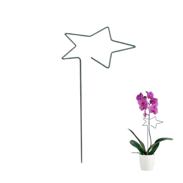 Soporte para plantas de jardín, soporte de hierro para trepar, alambre de metal redondo, varilla fija para interiores y exteriores.