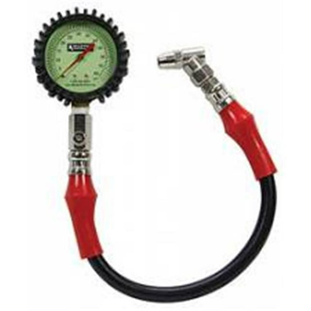 Allstar Performance ALL44058 2.25 in. Glow In The Dark 0-60 PSI Tire Pressure Gauge