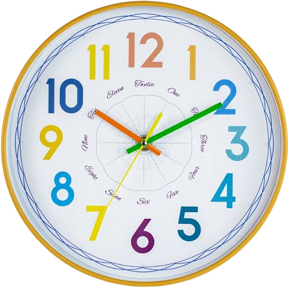 Cartoon Wall Clock Kids Room Wall Clock Silent Wall Clock Kids Room Decoration
