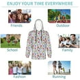 thumbnail image 5 of Pofeuu Tulips Flowers Print Kids Pullover Hoodies Warm Thick Hooded Sweatshirt with Packet for Boys Girls-Medium, 5 of 6