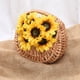 thumbnail image 4 of (Comprado en un paquete de 2) Agregue columnas de burbujas y algodón de burbujas para enviar una canasta de arreglo floral portátil, bolsa tejida, mimbre, canasta de almacenamiento de maceta creativa, 4 of 7