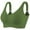 Green, variant on Elvqul Womens Bras Sports Comfort Wireless Green Bras for Juniors Workout XXL