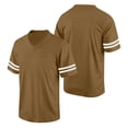 thumbnail image 4 of Plain Blank Football Jerseys For Women Unisex Athletic T-Shirts Practice Sports Uniforms Outfits Light Brown L, 4 of 5