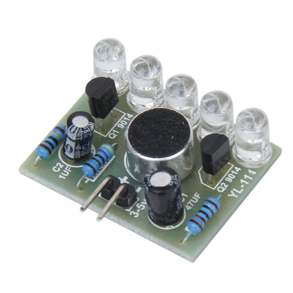 Electronic Sound Voice Activated Kit LED Blue Light 3V-5.5V Melodic Lamp 