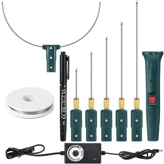 Hot Wire Foam Cutter Kit with Temperature Controller,100-240V/24W Electric Cutting for Art Craft EVA Foam Carving (US)