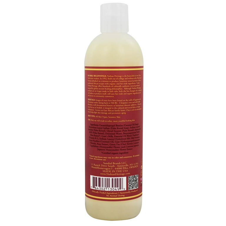 Nubian Heritage Goat's Milk and Chai with Rose Extract Body Wash, 12 ct /  13 fl oz - Kroger