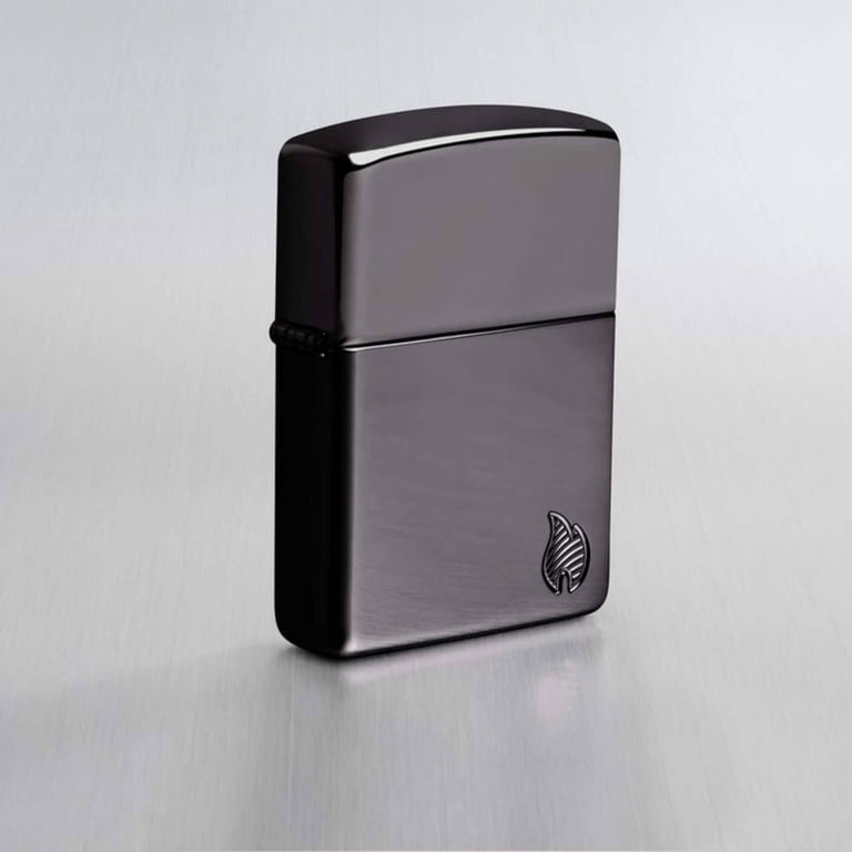 Zippo 46402 Armor High Polish Black Flame Windproof Design Lighter