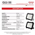 thumbnail image 3 of Qop Reflector Hexagonal Premium 50w Marco Negro Y Gris 2pz, 3 of 4