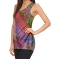 thumbnail image 4 of Sakkas Cicily Tie Dye Summer Tank Top Tee - Purple - OSP, 4 of 4