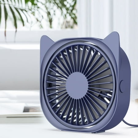

USB Desk Fans 3 Speed Adjustable Desktop Fan Strong Wind Table Fan Cooling Fan Powerful for Home Office Car Outdoor Travel Laptop Mini Personal Fan 360°Rotation