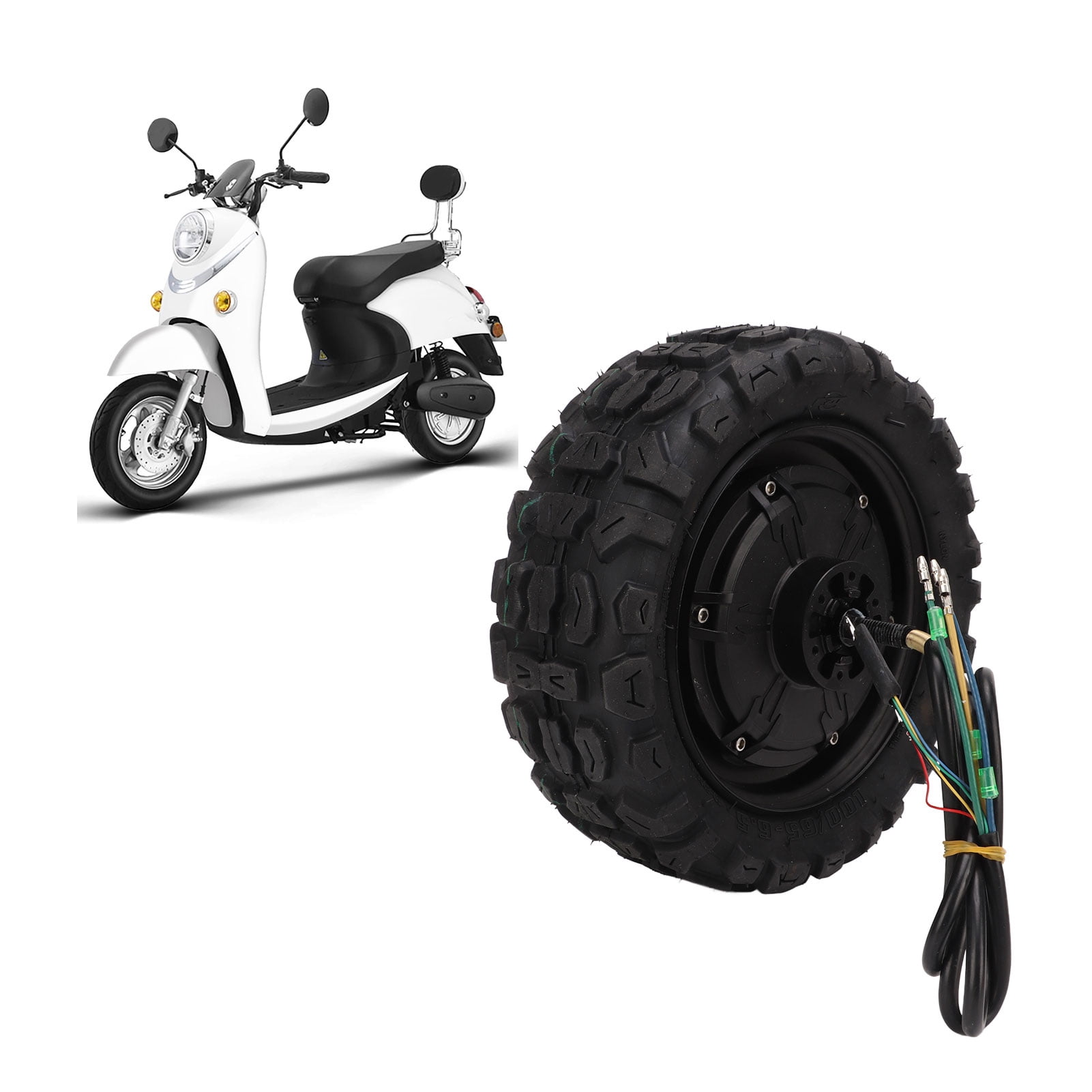 Kit De Conversion électrique 36V 350W Pour Scooter - Moteur Moyeu 8 Pouces, Contrôleur, Accélérateur, DIY - 4