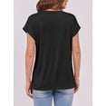 thumbnail image 3 of ANRABESS Womens Tops Summer Cap Sleeve Basic Tee Shirts 2026 Trendy Loose Fit Casual Dressy Business Work Tshirts Clothes Black S, 3 of 12