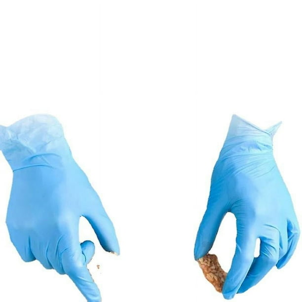 Paquete de 100 guantes desechables de nitrilo, sin látex, sin polvo, para mecánico, automoción, limpieza o tatuaje, color negro, paquete de 100 Rojo Verde Cocina, Decoración y Otros