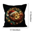 thumbnail image 3 of Uuiauoio Christmas Holiday Pillow Cover, Festive Themed Sofa Decor , Seasonal Home Decoration for Living Room and Bedroom Styling, Machine Washable Throw Pillow Case, 3 of 6