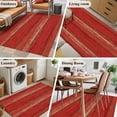 thumbnail image 5 of 3'x5' Area Rugs, Red Wood Grain Indoor Outdoor Area Rug for Living Room Bedroom, Farmhouse Vintage Wooden Rustic Planks Washable Bathroom Rugs Kitchen Floor Carpet Mats Home Decor Aesthetic, 5 of 8