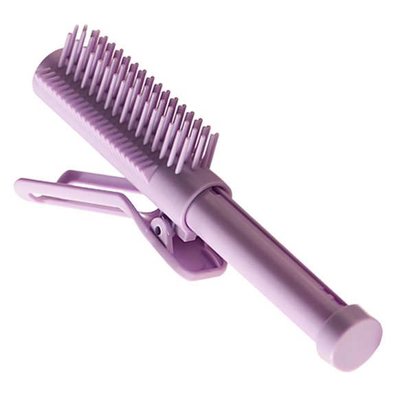 HEMOTON Volumizing Hair Products Bangs Clip Roller Curly Human Women Purple