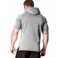 thumbnail image 2 of COOFANDY Men's Short Sleeve Hoodie Workout Gym Sweatshirt Muscle Fit Fashion Athletic Hoodies Pullover Cotton Hooded T-Shirts, 2 of 6