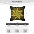 thumbnail image 4 of ZICANCN Shining Gold Star Decorative Throw Pillow Covers, Bed Couch Sofa Decorative Knit Pillow Covers for Living Room Farmhouse, 26"x26", 4 of 8
