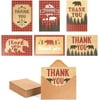 Thank Cards With Envelopes, Buffalo Plaid Designs (4X6 In, 48 Pack)