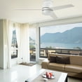 thumbnail image 5 of Smaair 52" 3 Blades White Smart Ceiling Fan with Light, Wall Control and Remote by Wifi App, 5 of 6