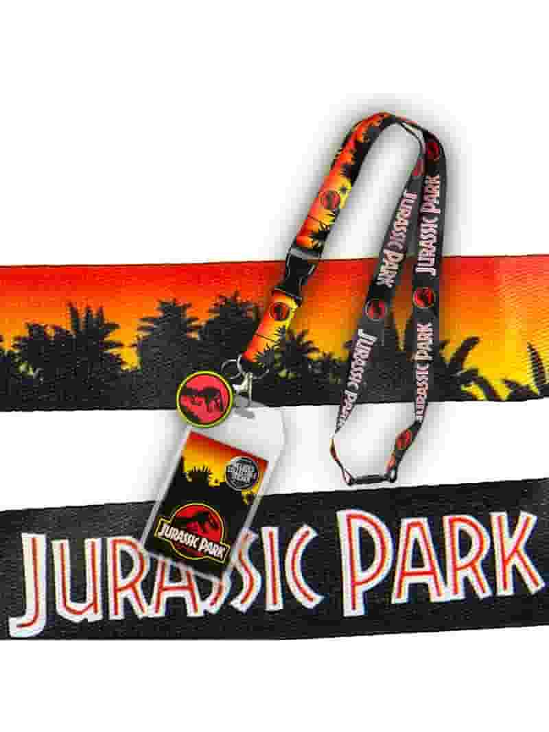Seven Times Six Jurassic Park Logo Sticker and Rubber Charm 15 seven-times-six-jurassic-park-logo-sticker-and-rubber-charm-15-long-lanyard-with-id-holder-walmart-com