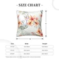 thumbnail image 4 of ZNDUO Square Home Decorative Throw Pillows, Corduroy Spring Vintage Watercolor Flowers Pattern Couch Pillows, Throw Pillows for Bed, 16"x16", 4 of 8