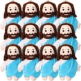 thumbnail image 1 of Juguete de peluche HyDren Mini Jesus, 12 unidades, a granel, color azul religioso, 1 of 8